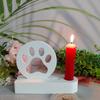 Candlesticks Castings Molds Pet Paw Candle Holder Silicone Molds Candle Holder Resin Mould for Candle Holder Making