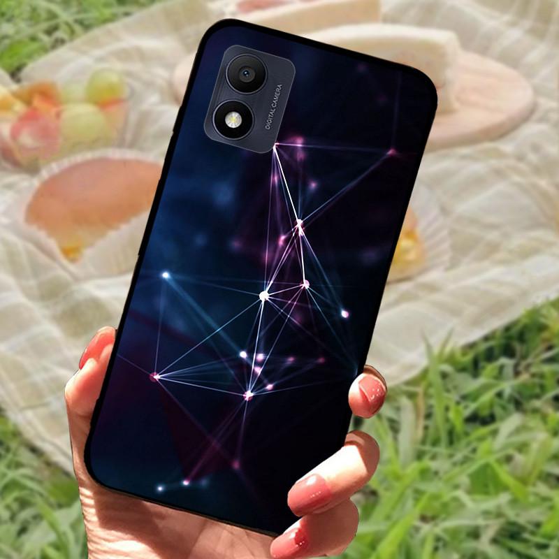 Etui do Alcatel 1B 2022 5031D 5031G Czarne Etui Silikonowe Miękkie TPU Pokrowiec na Telefon Fundas Case Dla Alcatel 1B 2022 5.5" Etui z Zderzakiem