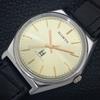 ALLWYN HANDAUFZUG VINTAGE 6300A INDISCHES HERREN GOLDFARBENES ZIFFERBLATT UHR a703966-1