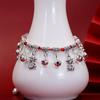 Twelve Zodiac Red String Bracelet with Bell Weaving Hand Chain for Both Men and Women Retro Hand Chain