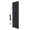 Keyboard 108 Key Spanish USB Wired Portable Foldable Quiet Waterproof Dustproof Silicone Keyboard