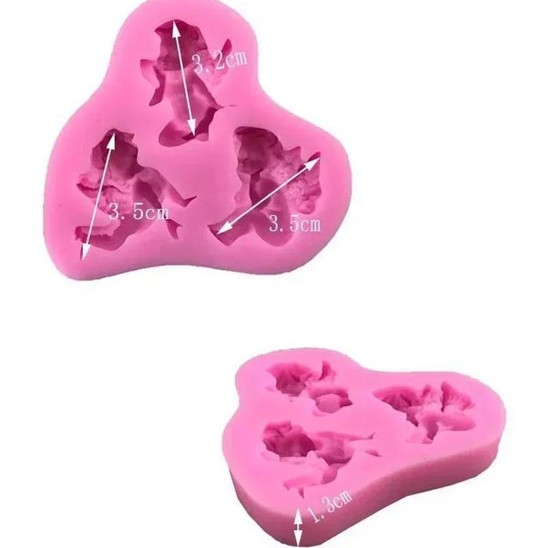 Baby Angel Shaped Silicone Mold Gummy Biscuit Tool 3D Silicone Candy Mold (color Random)
