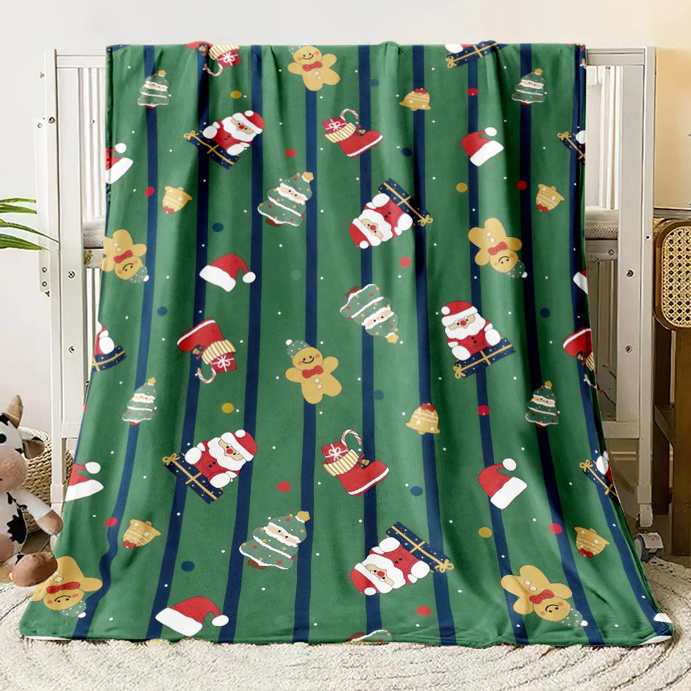 Traumhaftes Weihnachts-Flanell-Dünndecke Schlafzimmerdecke, Wohnzimmer, Sofadecke, Studentenbüro Nickerchen, Campingausflug, Kindergeschenk