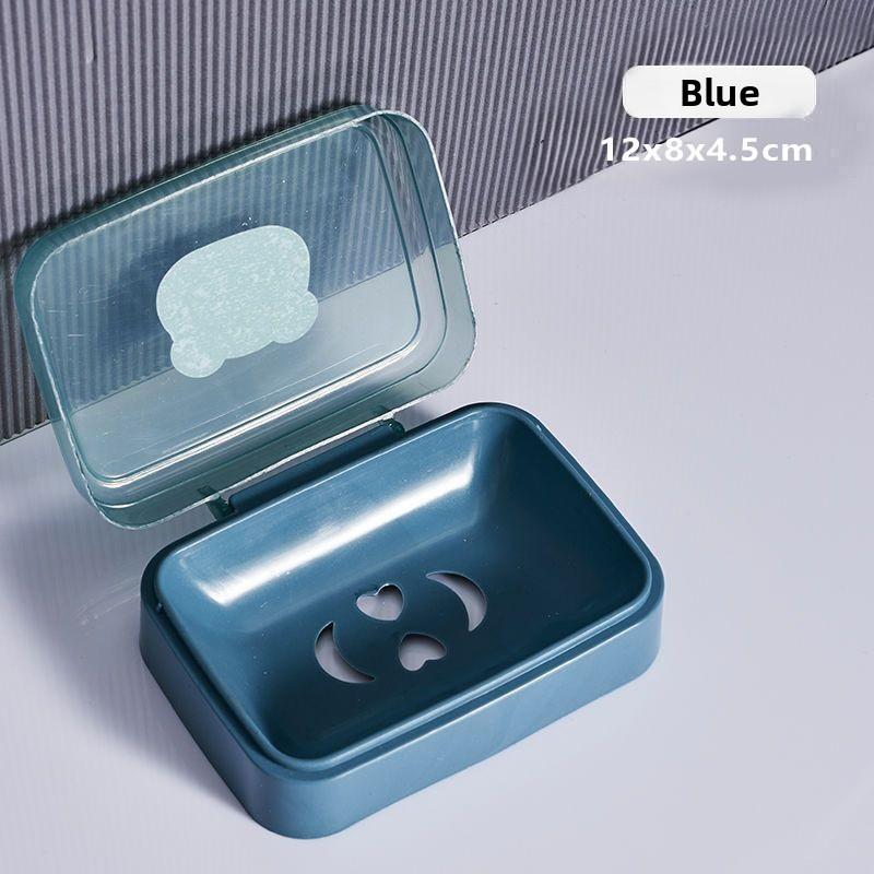 Bathroom Soap Dish With Lid Home Plastic Soap Box Keeps Soap Dry Soap Dish Travel Essentials