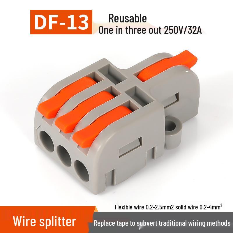 Mini Docking Model: 1 Input to 2/3/4/5 Outputs, Color Handle DF-12/13/14/15 for Home Use