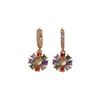 1 Pair Fashion Round Garland Dangle Earrings for Women Zirconia Earring Jewelry Daily Wedding Party Accessories