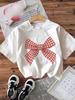 Women's Casual Short Sleeve Crew Neck T-Shirt Gingham Bow Graphic Print Comfort Regular Fit Ladies Summer Daily Clothing