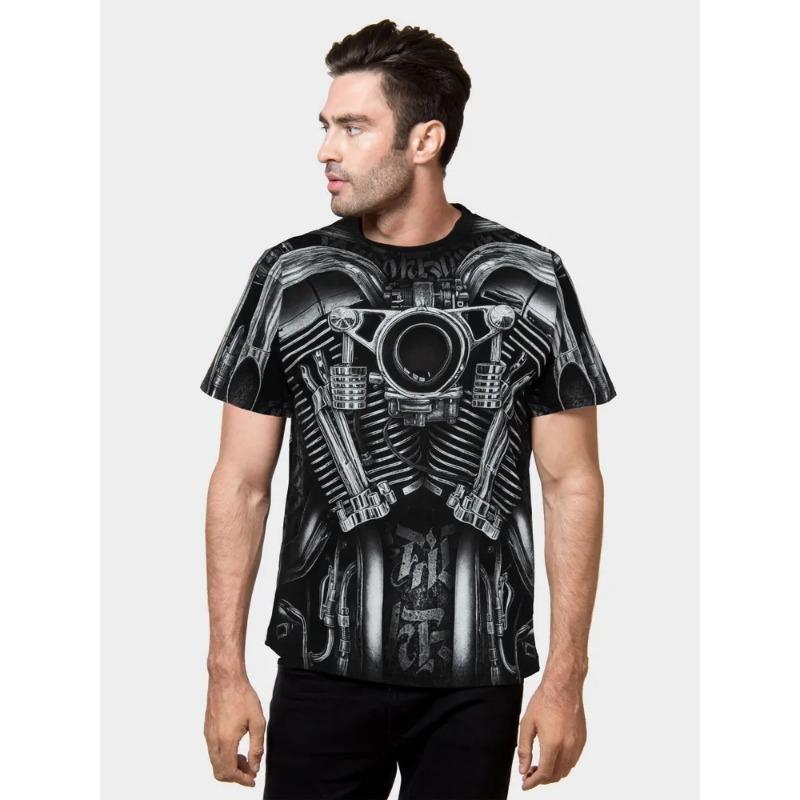 

Летний принт 3D Свободная мужская повседневная трендовая футболка с коротким рукавом с рисунком Топ Футболка 6xl