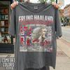 Maglietta Comfort Colors® Vintage da Calcio Erling Haaland, Maglietta Grafica Norvegia Calcio, Il Giocatore Vichingo Norvegese