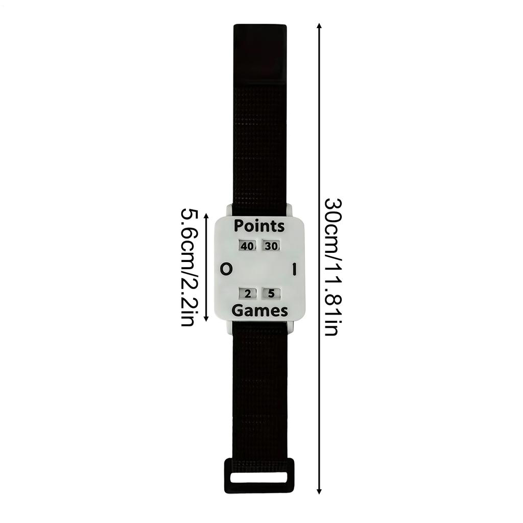 Adjustable Score Keeper Wristband with Large Screen - Tennis Sports Wrist Strap Scoreboard for Outdoor Games, Adults Men Women