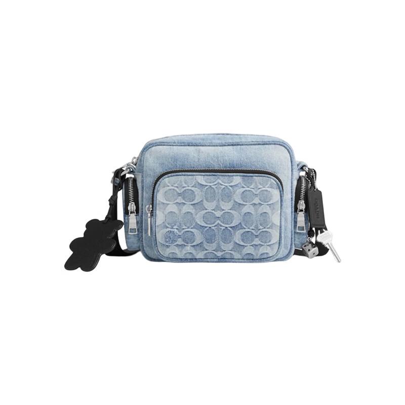 COACH Men's Fletcher Denim Crossbody Bag
