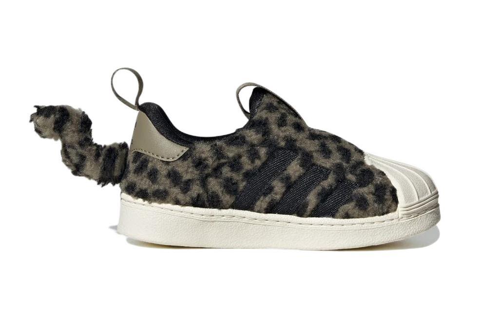 adidas Originele SUPERSTAR 360 Slijtvast Lage top Peuterschoenen Groen Zwart, Luipaardprint Baby En Peuter GY9174