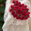 Hand-Knitted Rose Bouquet Crochet Blanket Shawl