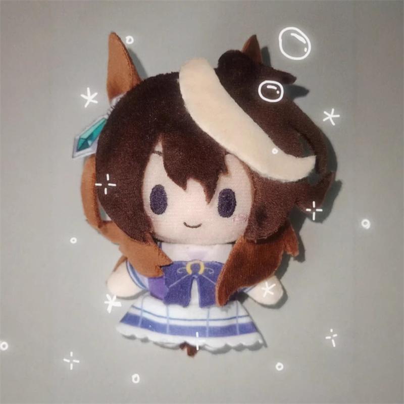 10cm Pretty Derby Plush Toy Oguri Cap Symboli Rudolf Stuffed Mini Doll Round Plushies Backpack Keys Pendant Fans Birthday Gifts