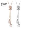 Extended Chain Necklace Adjustable Long Pendant with Extender Minimalist Alloy