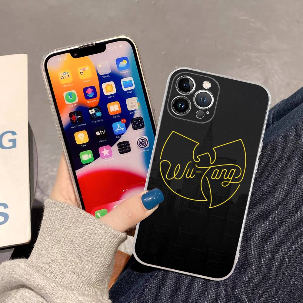 Classic W-wu T-tang Singer C-Clan TPU Silicone Case For IPhone 11 12 13 14 15 16 17 Pro Max Shockproof Clear Back Cover