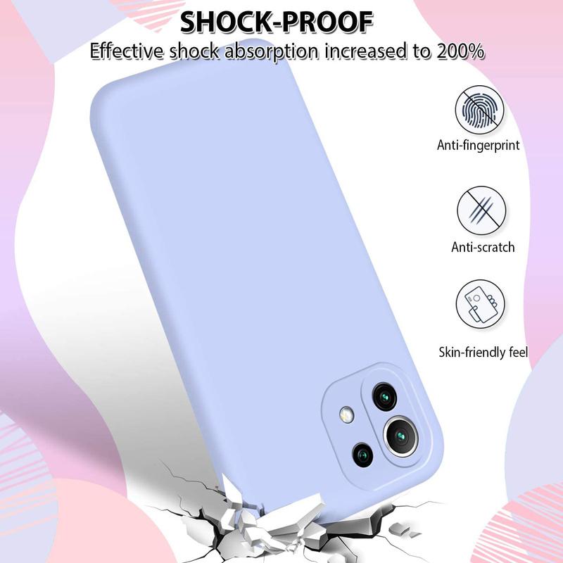 Custodia per telefono in silicone antiurto ultrasottile per Xiaomi Mi 11 lite Custodia in TPU opaco per Xiaomi Mi11 lite NE 5G Custodia morbida Custodia
