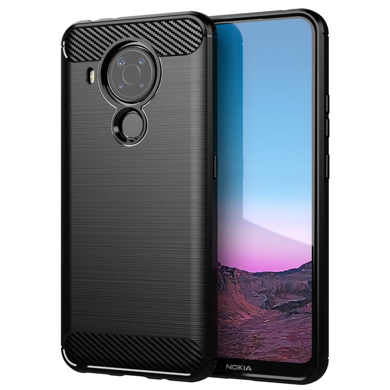 For Cover Nokia 5.4 Case For Nokia 5.4 Soft TPU Bumper Carbon Fiber Phone Case For Nokia 2.2 4.2 3.4 5.3 6.2 7.2 8.3 5.4 Fundas