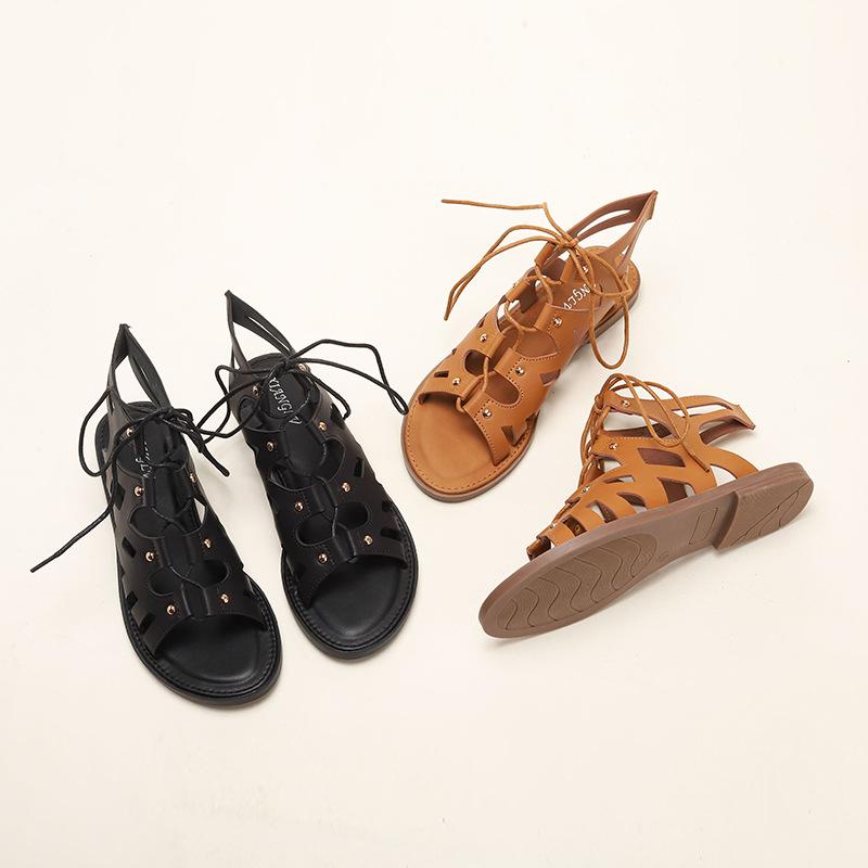 

Sandals women s fashion outer wear versatile summer new Roman sandals 36