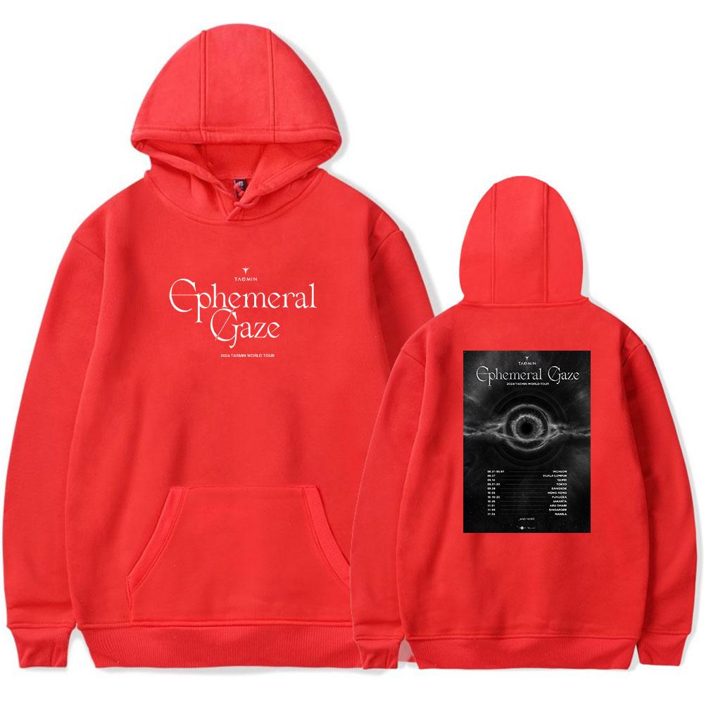 Taemin Ephemeral Gaze Printed Sweatshirt Outdoor Sport Cosplay Pullovers Hoodie Cosplay Costume