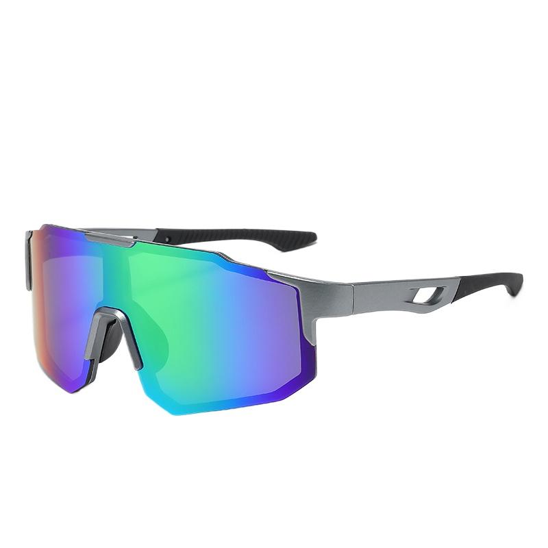 Trendy Cycling Goggles Oversized Decor Women'S Sports Anti Uv Sunglasses Men'S Outdoor Brand Design Sun Glasses For Hiking