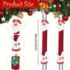 2pcs Festive Christmas Refrigerator Handle Protectors - Snowman & Santa Designs, Washable & Decorative for Home Appliances
