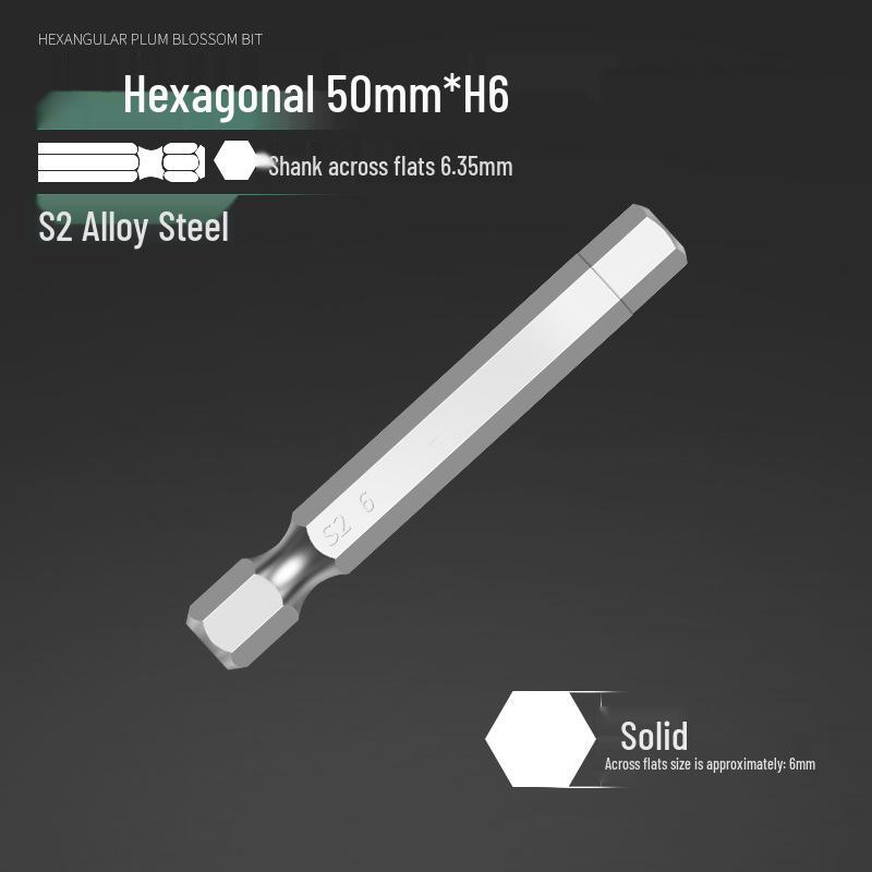 Alloy Steel Magnetic Hexagon Electric & Air Screwdriver Bit Set