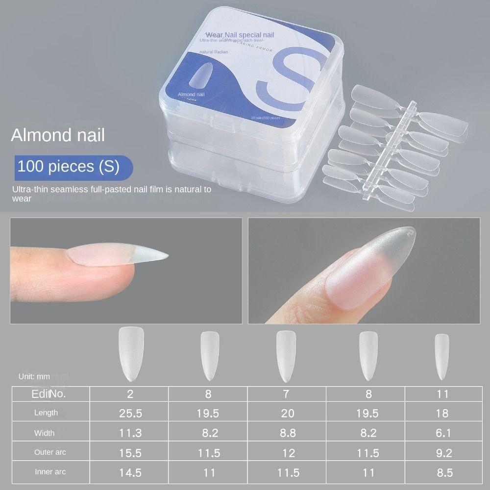 Tool Traceless Artificial Nails Clear Fake Nail Super Soft Press on Nails Acrylic False Nails