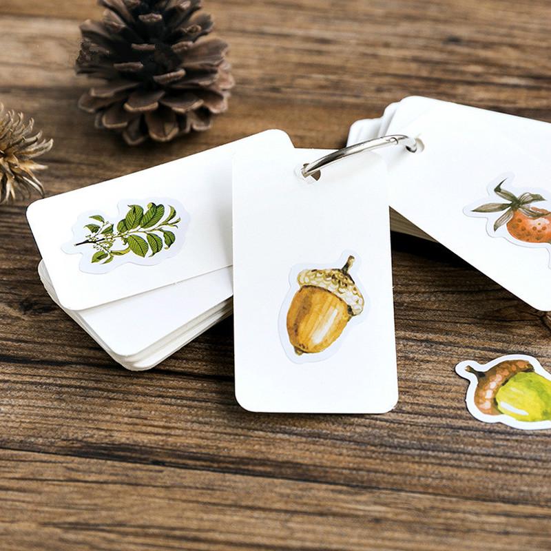 46Pcs/box Autumn of Forest Diary Sticker  Planner Scrapbooking Sticky Stationery  School Supplies