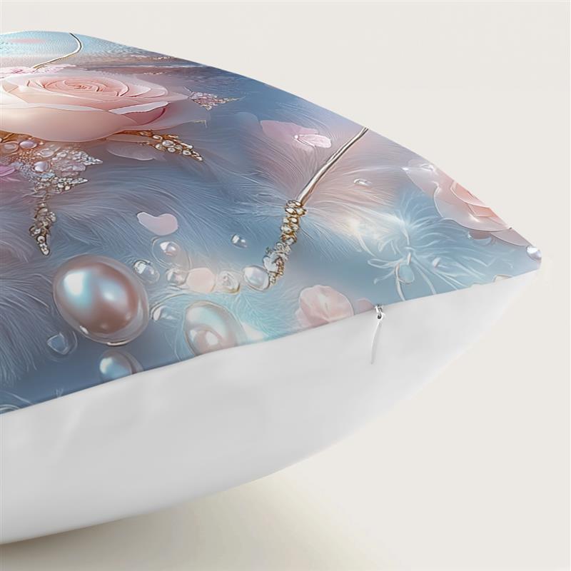 1 Pc Plume Decor Pillow Cover For Home Living Room Bedroom Sofa Office Decorative Pillowcase Soft Throw Pillows 45*45 Cm