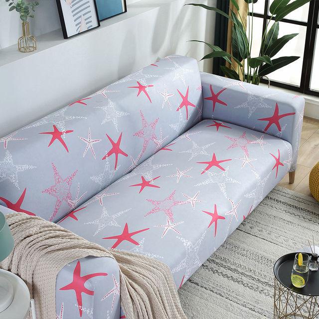 Elastic All -Inclusive Sofa Cover Four Seasons General Printing Sofa Towel Cover Living Room Home Corner Sofa Cover 1 /2 /3 /4seater