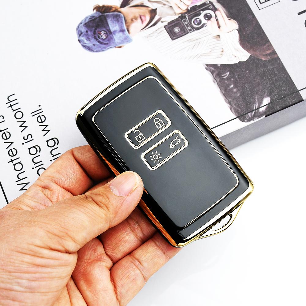 TPU For Renault Zoe Dacia Duster Clio Kadjar Captur Koleos Espace Master Talisman Megane Scenic Car Key Shell Fob Cover Case