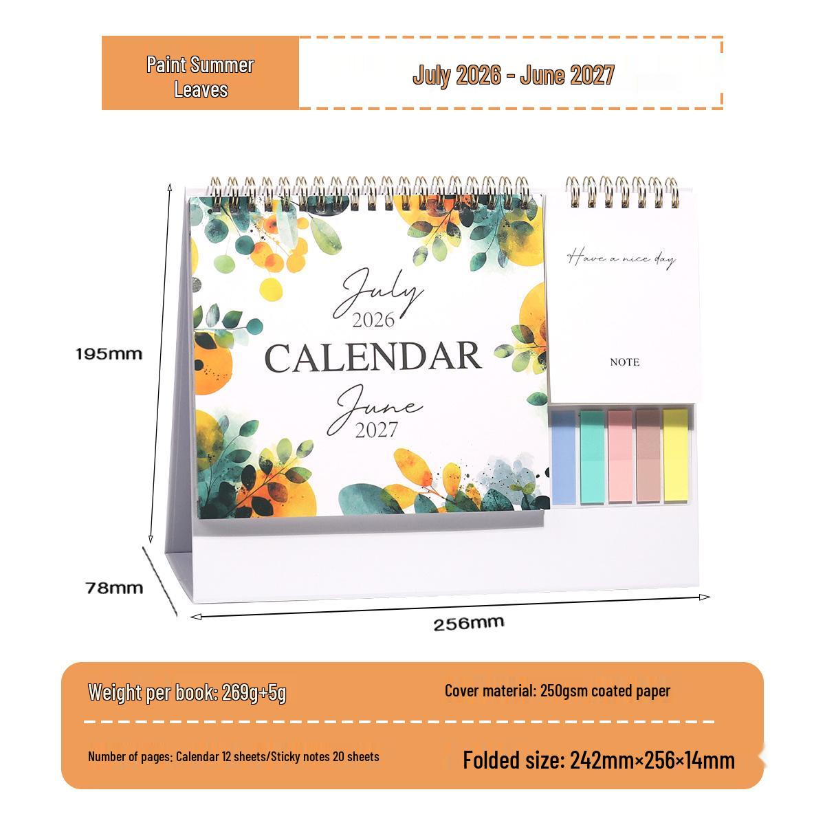 2027 Multifunctional Desk Calendar and Office Ornament