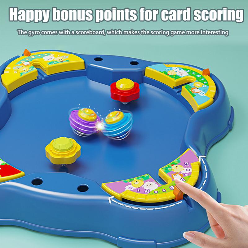 1 Set Multi-Player Battle Children Table Interactive Kit Gyro Big Battle Pull Combat Plate Gyro Play Puzzle Game Toys