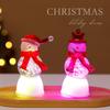 Christma Snowman Bubble Light Decor With Plastic Material For Holiday Festivities