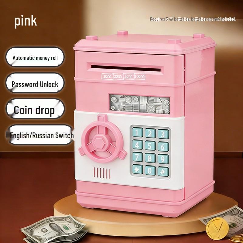 Creative Music ATM Password Money Safe - Large Capacity Savings Deposit Box
