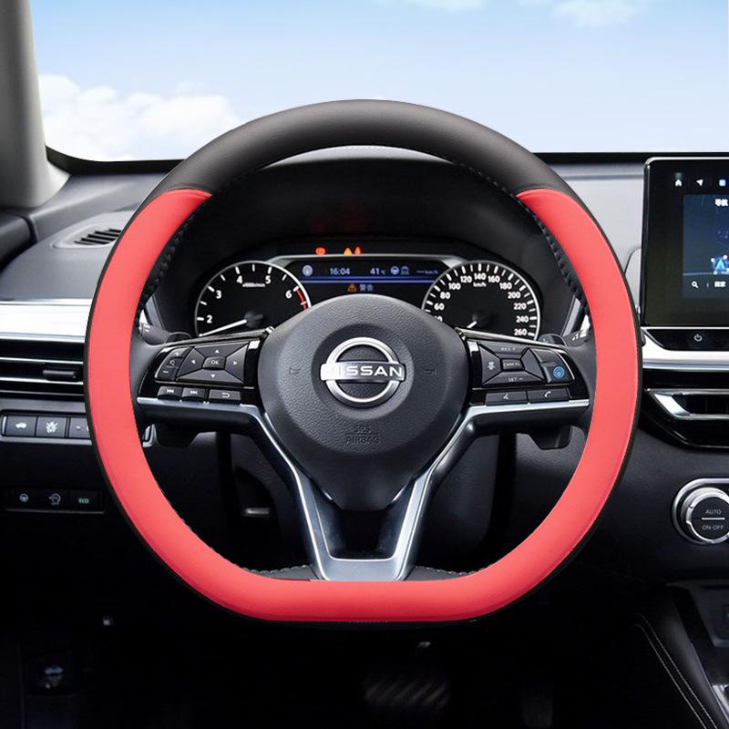 Uniwersalny antypoślizgowy ultracienki pokrowiec na kierownicę dla Nissan Sylphy, Teana, X-Trail, Qashqai, Kicks - Cztery Pory Roku.
