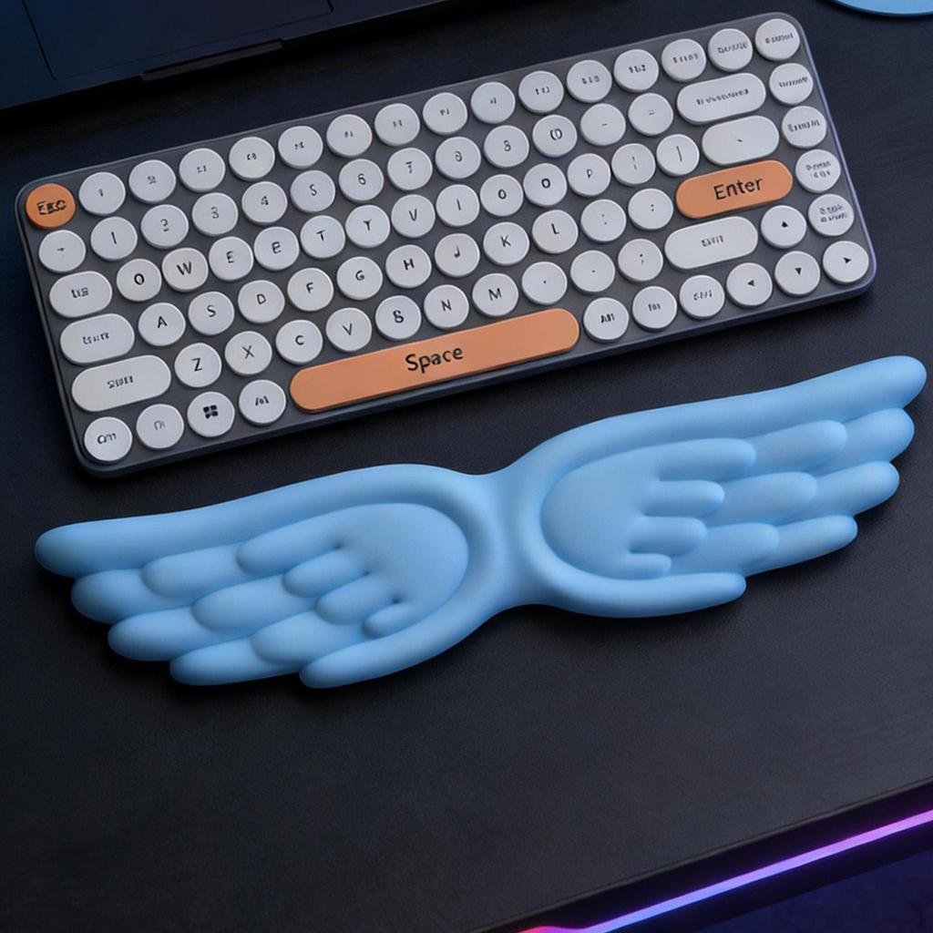 Engelsflügel Tastatur Handgelenk Computer Armlehne AntiRutsch Bequemes Stützkissen Schreibtisch Ellbogenpolster für