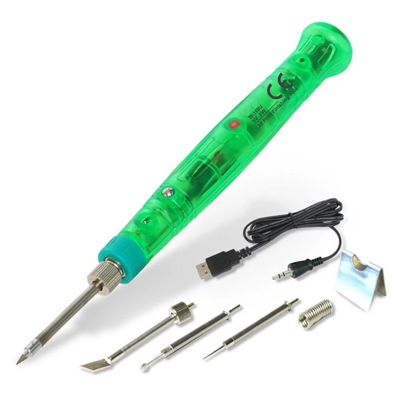 

3D Print Finishing Tool Soldering Iron Pen Mini Welding Gun Low Power Consumption Electric Soldering Iron for DIY Use 1