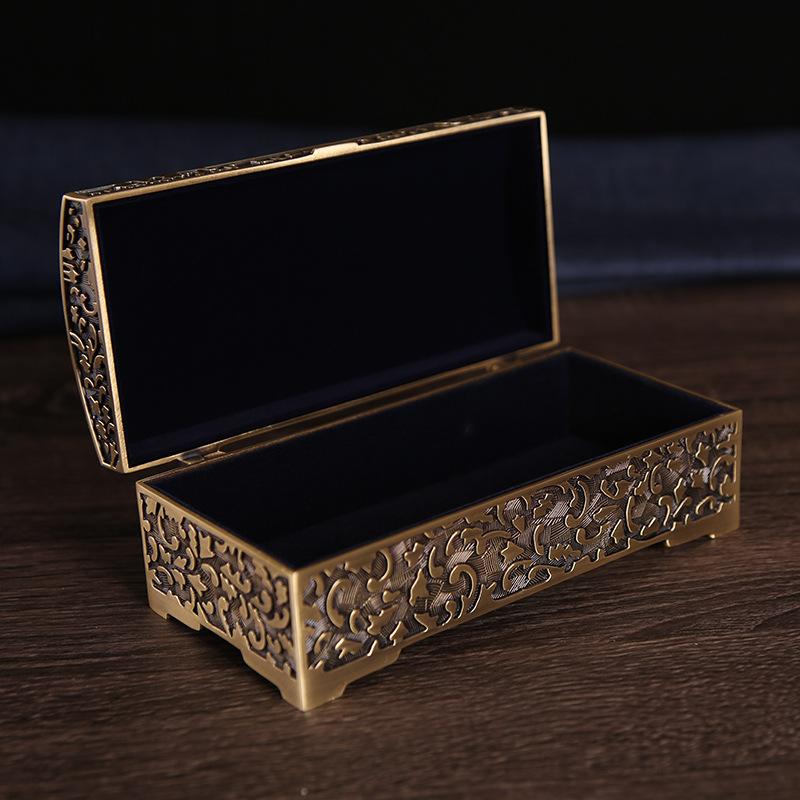 New European and American starry sky creative bracelet necklace ring box jewelry box metal belt mirror large