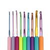 9Pcs Ergonomic Crochet Hook for Beginner Adult Crochet Weaving Crocheting ABS Handle Crochet Hook Needle 2.5mm-6.5mm