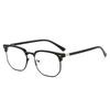 Pochromic Anti-blue Light Glasses Men Fashion Rectangle Semi Rimless Eyewear For Women Office Computer Goggle