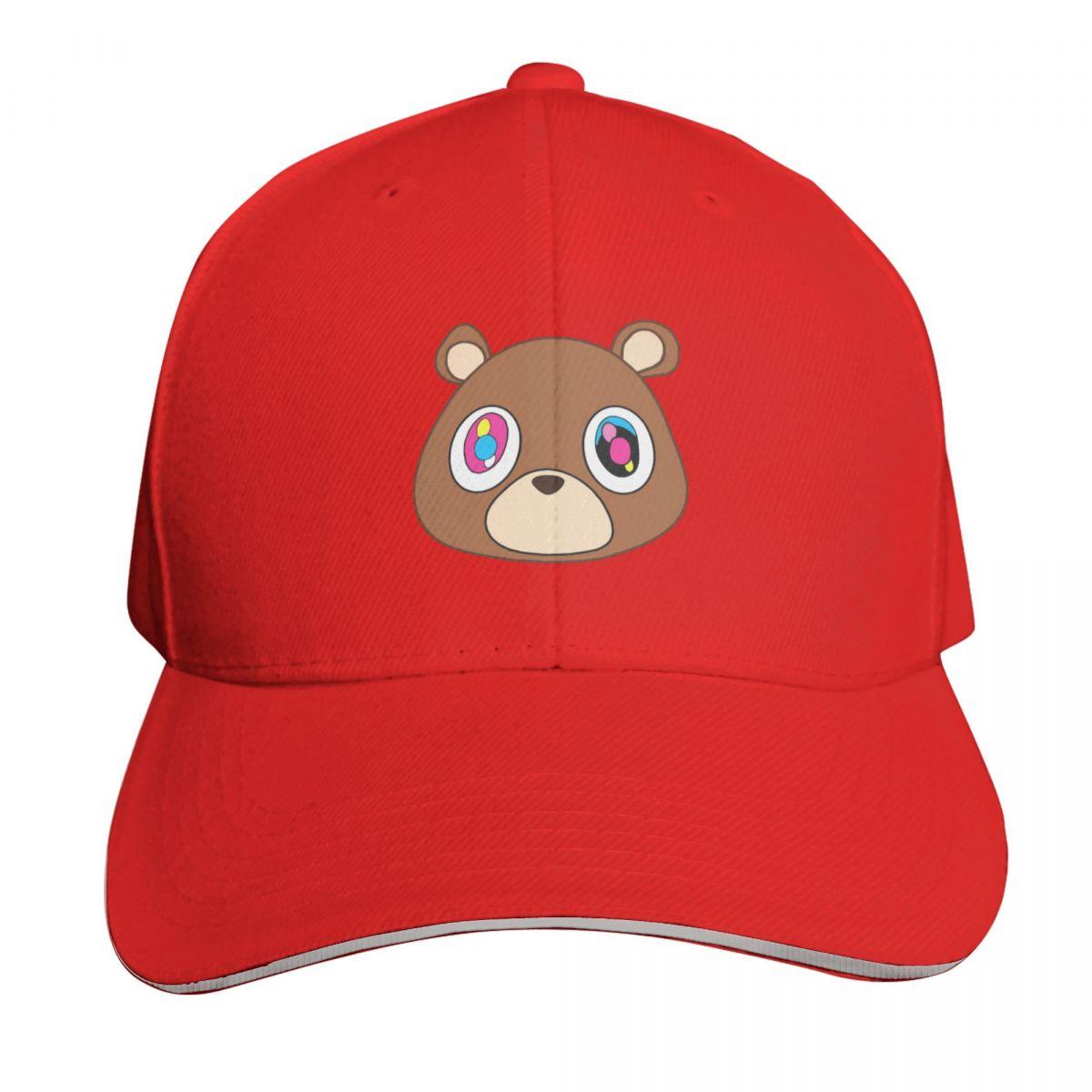 Kanye West Bear Baseball Cap dad hat Hat Baseball Cap party Hat Anime Caps Women Unisexs