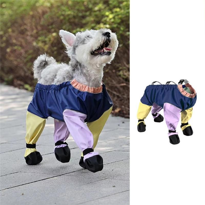 Practical-Dog Shoes Leggings Dirty-Proof Suspender Boot Waterproof Dog Anti-Slip Pet Paws Protector For Outdoor Walking