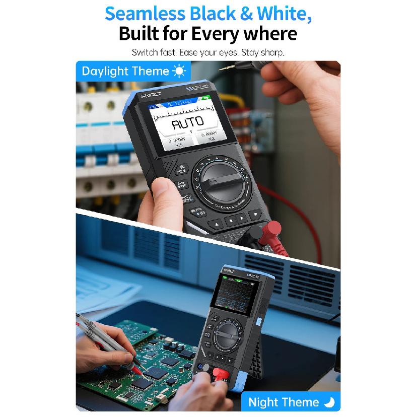 FNIRSI DST-210 and DST-201 3IN1 Digital Multimeter Oscilloscope Signal Source 19999 Counts 10MHz/1MHz Portable Electrician Tool