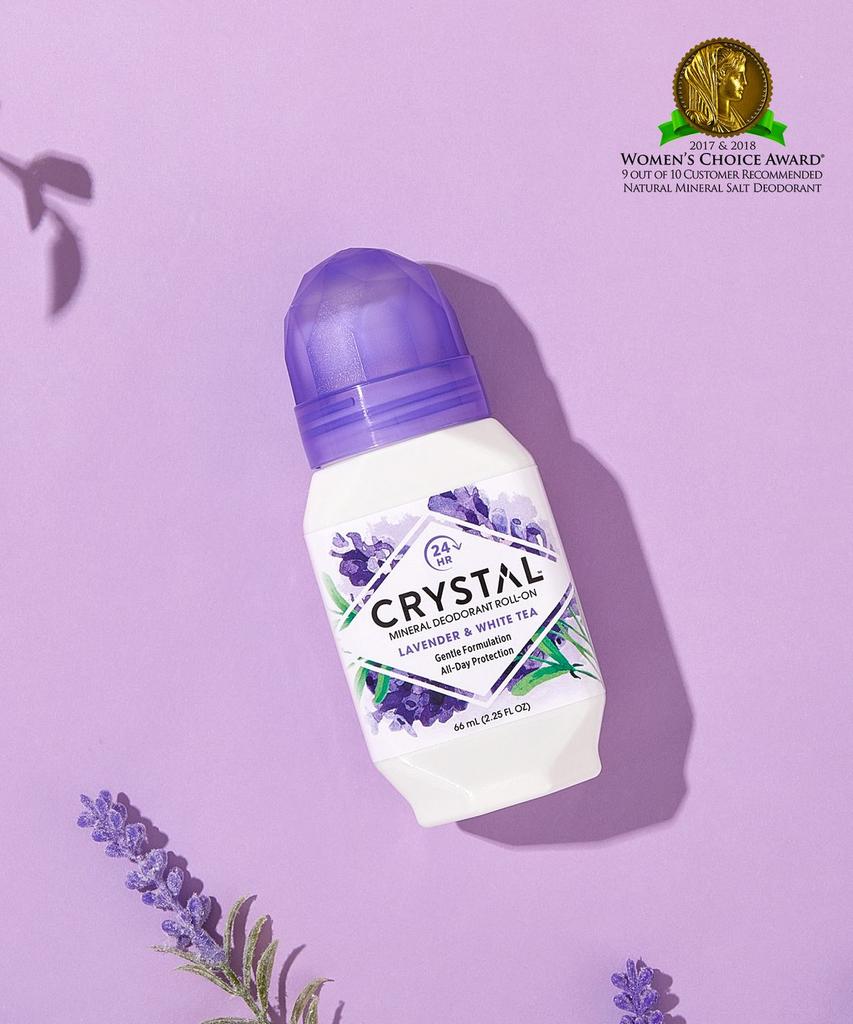 Crystal Deodorant 66ml Unscented & Lavender Roll-on (2 Types)