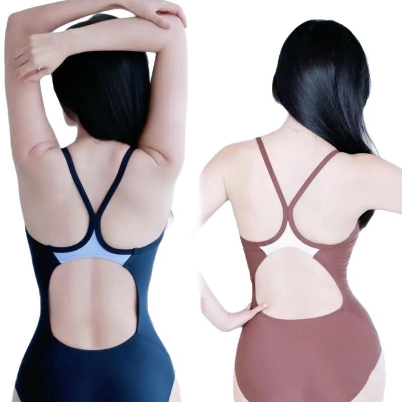 [Three Colors] Swimsuit Women's Professional Racing Training One-piece Triangle Thin 1111 Premium Swimsuit