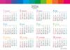 Desk Calendar 2026 Edition Vivid Color Schedule with Display SG-9360 (HB-202) Index, 5-Month