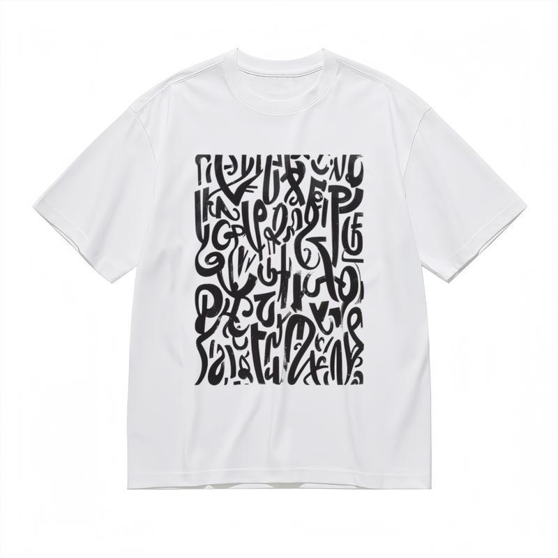 Women's Comfortable Breathable Comfy Classic T-Shirt Artistic Font Graphic Tee