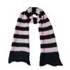 Harajuku Style Stripe Neck Scarf for Women Men Soft Neck Warmer Gothic Knit Warm Scarf Winter Autumn Fashion Neckwear